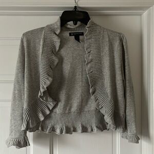 INC small grey cardigan